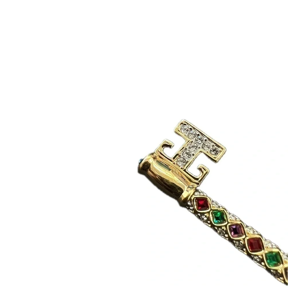 Swarovski Gold Gemstone Pendant